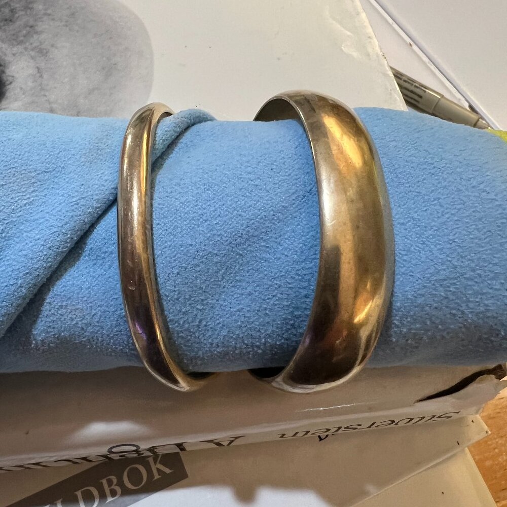 Brass cuff bracelets